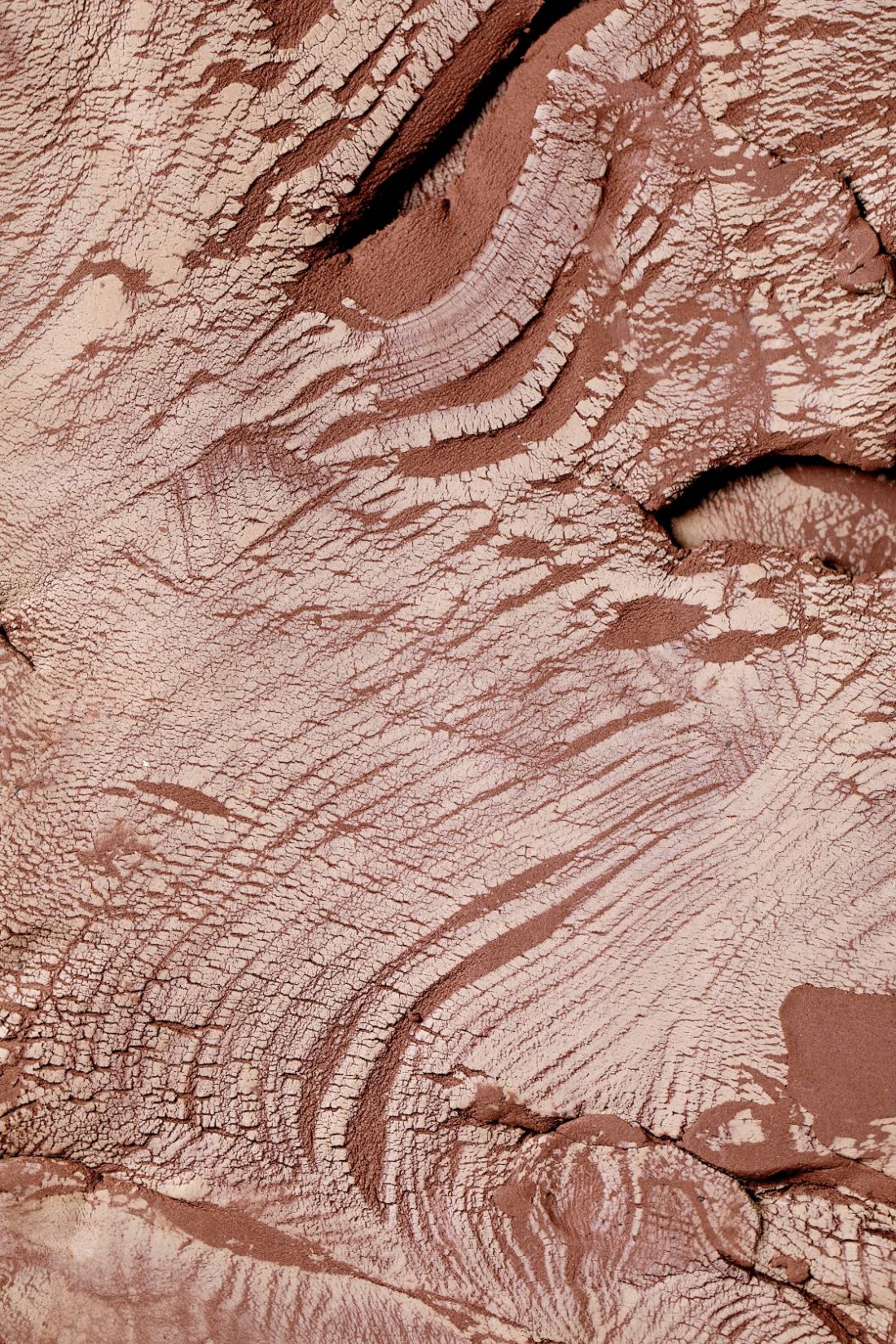 Layered clay surface